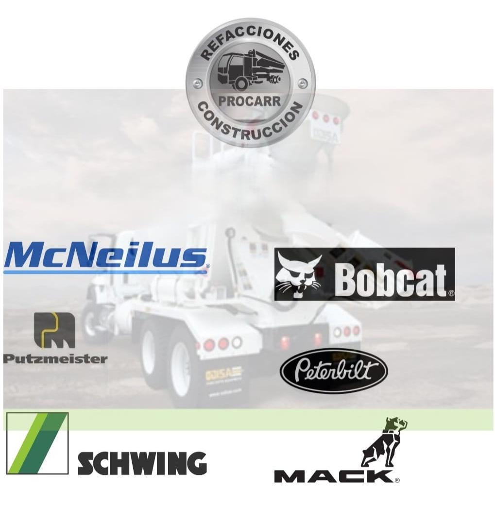 Refacciones para bombas de concreto y olla revolvedoras